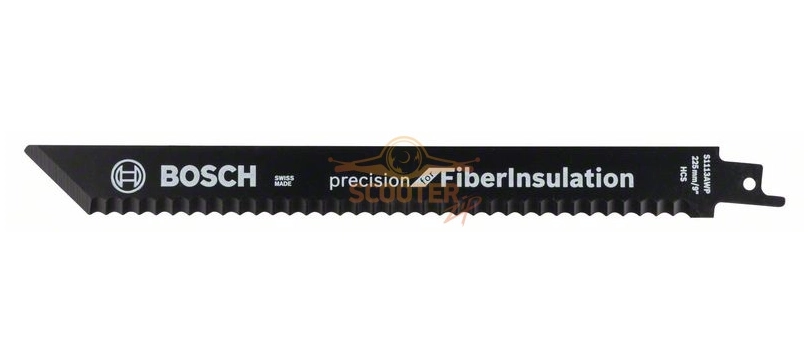 Пилки BOSCH для сабельной пилы S 1113 AWP Precision for Fiber Insulation 2шт 225 x 22 x 1,5
