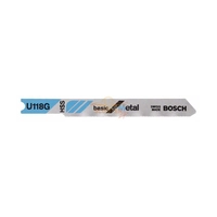 Пилка BOSCH для лобзика U 118 G Basic for Metal, HSS 3шт
