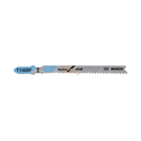 Пилка BOSCH для лобзика T 118 BF Flexible for Metal, BIM 100шт