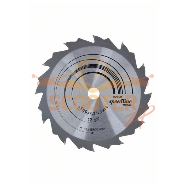 Пильный диск Speedline Wood 160x16x2.2/1.6x12T