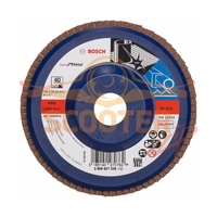 Круг шлифовальный лепестковый BOSCH X571, Best for Metal, (125мм, K40) прям. пластик