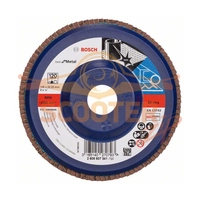 Круг шлифовальный лепестковый BOSCH X571, Best for Metal, (125мм, K120) прям. пластик