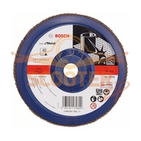 Круг шлифовальный лепестковый BOSCH X571, Best for Metal, (180мм, K40) прям. пластик