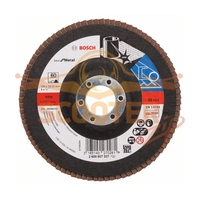 Круг шлифовальный лепестковый BOSCH X571, Best for Metal, (125мм, K60) прям.