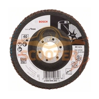 Круг шлифовальный лепестковый BOSCH X581, Best for Inox, (115мм, P40) угл.