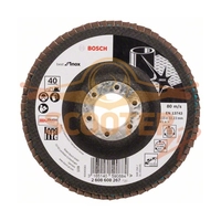Круг шлифовальный лепестковый BOSCH X581, Best for Inox, (115мм, P40) прям.