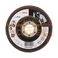 Круг шлифовальный лепестковый BOSCH X581, Best for Inox, (115мм, P80) прям.