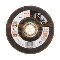 Круг шлифовальный лепестковый BOSCH X581, Best for Inox, (125мм, K40) прям.
