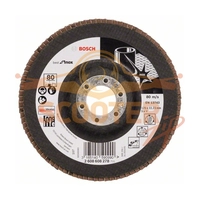 Круг шлифовальный лепестковый BOSCH X581, Best for Inox, (125мм, K80) прям.