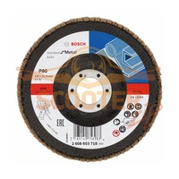 Круг шлифовальный лепестковый BOSCH X431, Standard for Metal, (125мм, K80) прям.