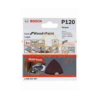 Шлифлист BOSCH F460 Best for Wood and Paint, 93x93мм, K180, 5шт