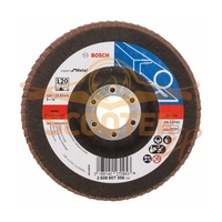 Шлифовальный круг лепестковый BOSCH X551 Expert for Metal 125 мм K120 прям.