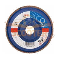 Шлифовальный круг лепестковый BOSCH X551 Expert for Metal 125 мм K40 прям. пластик