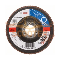 Шлифовальный круг лепестковый BOSCH X551 Expert for Metal 115 мм K120 прям.