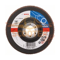 Шлифовальный круг лепестковый BOSCH X551 Expert for Metal 125 мм K80 прям.