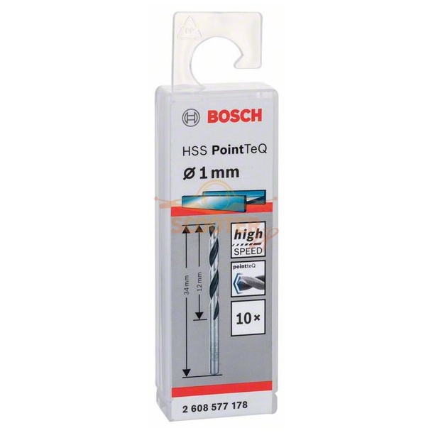 Сверло по металлу BOSCH HSS PointTeQ 1x12 10шт.