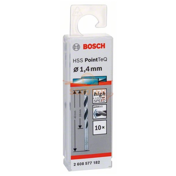 Сверло по металлу BOSCH HSS PointTeQ 1,4x18 10шт.