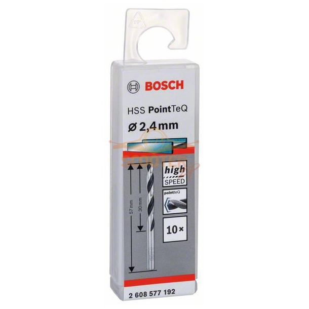 Сверло по металлу BOSCH HSS PointTeQ 2,4x30 10шт.