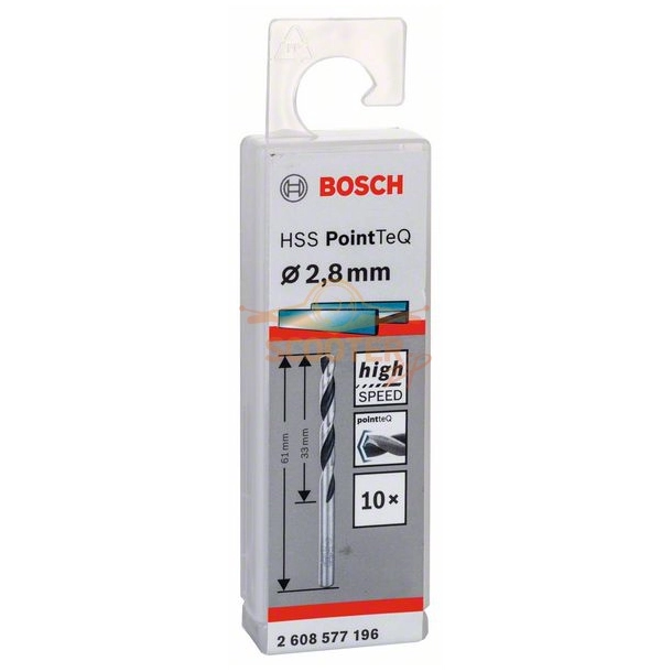 Сверло по металлу BOSCH HSS PointTeQ 2,8x33 10шт.