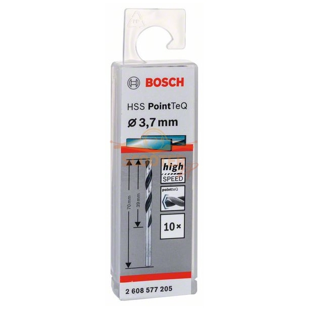 Сверло по металлу BOSCH HSS PointTeQ 3,7x39 10шт.