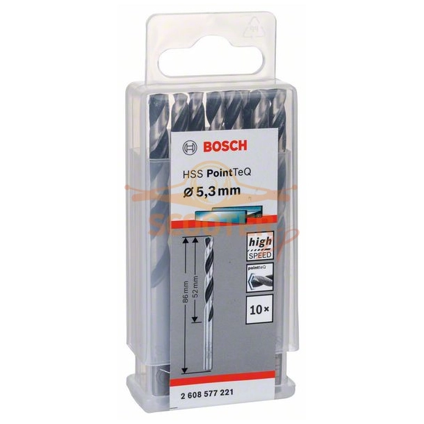 Сверло по металлу BOSCH HSS PointTeQ 5,3x52 10шт.