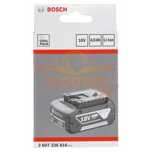 Аккумулятор BOSCH 18 Вольт 4.0 Ач Li-Ion Heavy Duty (HD) (GBA Professional)