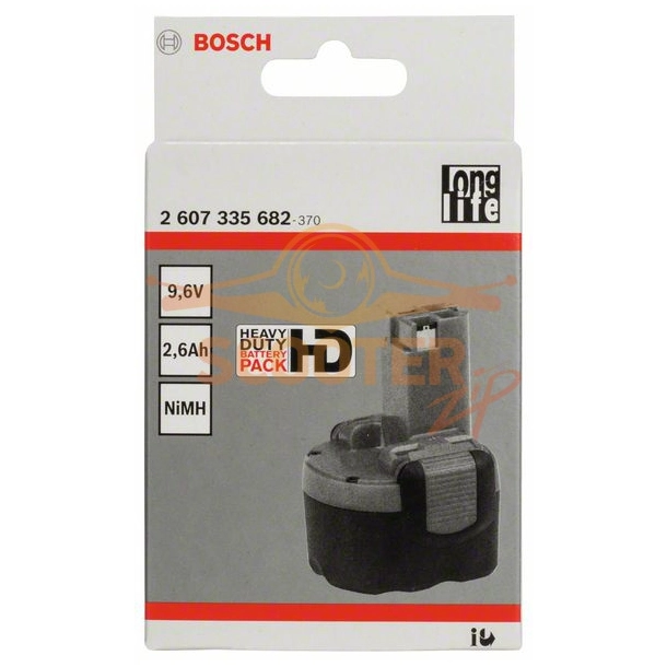 Аккумулятор BOSCH 9.6 Вольт 1.5 Ач Ni-Mh