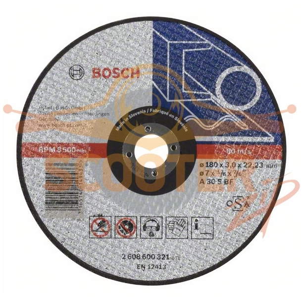 Отрезной круг BOSCH Expert for Metal (180x3) прямой