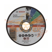 Отрезной круг BOSCH Rapido Multi Construction (115x1) прямой
