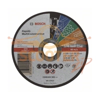 Отрезной круг BOSCH Rapido Multi Construction (125x1) прямой