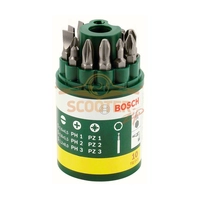 Набор BOSCH 9 бит S/PH/PZ 25 ММ + держатль тубус