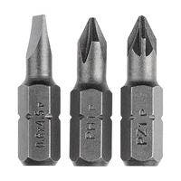 Набор BOSCH из 3 насадок-бит Standard, смешанный (S, PH, PZ)