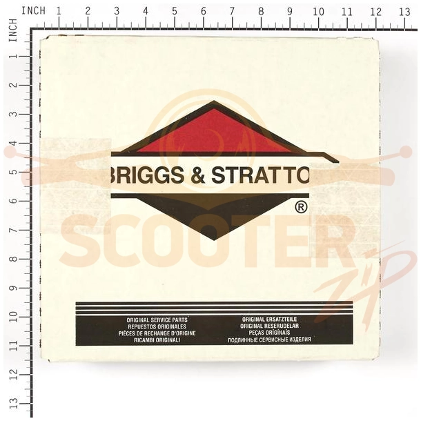 Основание воздушного фильтра (пластик) для двигателя Briggs & Stratton s/n 235437-0276-E1
