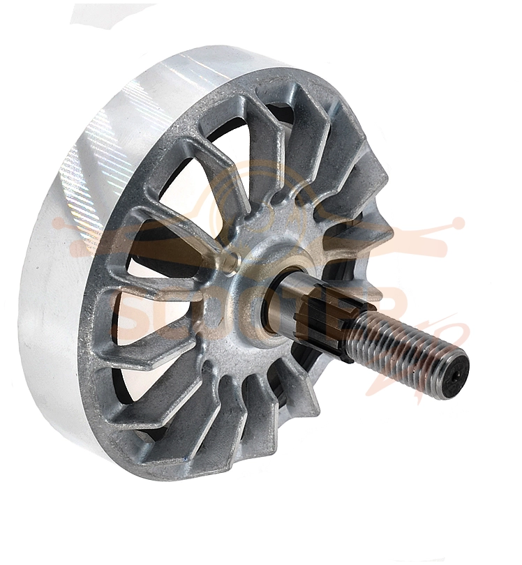 Ротор (Якорь) (L-80 мм, резьба М10 (шаг 1.25 мм)) Makita DUR365U, DUR366L, DUR368A, DUR368L