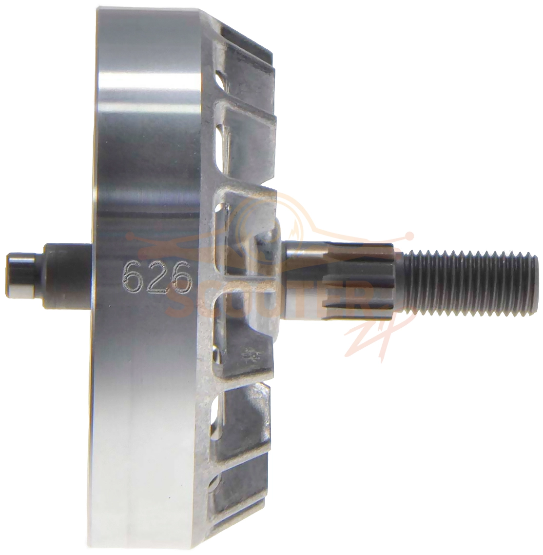 Ротор (Якорь) (L-80 мм, резьба М10 (шаг 1.25 мм)) Makita DUR365U, DUR366L, DUR368A, DUR368L