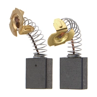 Щетки угольные (2шт) 6,5x14x16 Makita CB-155 (пружина, пятак-уши, автоотключение) аналог 181048-2 MAKITA HM1200, HM1200B, HM1200K