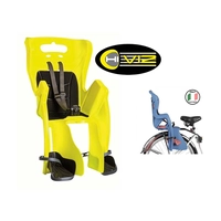 Сиденье детское на подседельный штырь Little Duck Hi-Viz, светоотражающее до 7лет/22кг TUV BELLELLI (Италия)