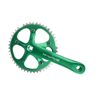 Система пер. 1скор. SingleSpeed облегч алюм. 1/2х1/8 смен. зв. 46зуб. 165мм зеленая M-WAVE