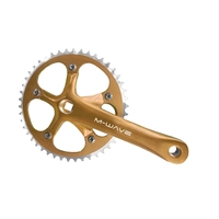 Система пер. 1скор. SingleSpeed облегч алюм. 1/2х1/8 смен. зв. 46зуб. 165мм золотистая M-WAVE