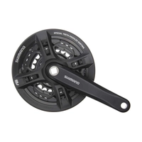 Система TOURNEY AFCTY301E244CL 6-8ск. 42/34/24 175мм с защ. черная SHIMANO
