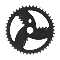 Система/звезда BMX сталь 44зуб. 1/2х1/8 черная