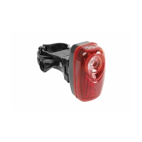Фонарь задний, 3 диода (1*0.5W), 2 режима, красный, с батарейками HELIOS 3.2 S M-WAVE