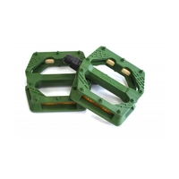 Педали нейлон BMX/Downhill Green B223N широкие ось Cr-Mo зеленые WELLGO