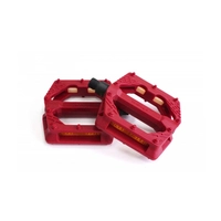 Педали нейлон BMX/Downhill Red B223N широкие ось Cr-Mo красные WELLGO