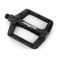 Педали нейлон BMX APD-F13-Nylon широкие с отраж. ось Cr-Mo 346г черные AUTHOR