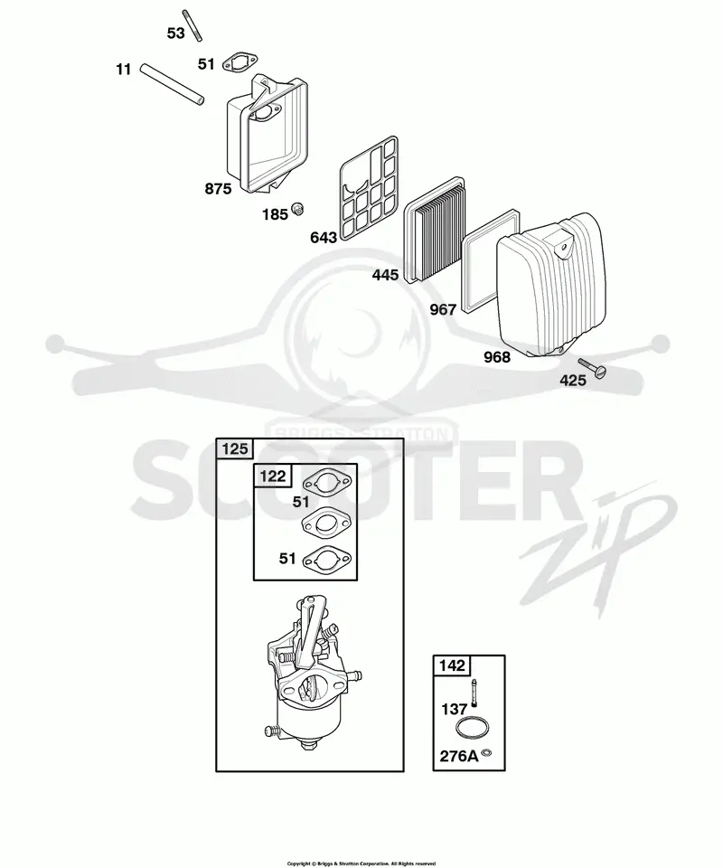 Air Cleaner, Carburetor