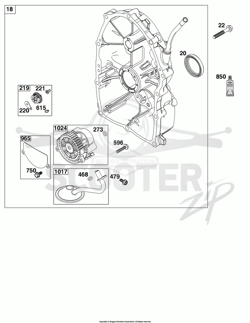 Crankcase Cover/Sump Group