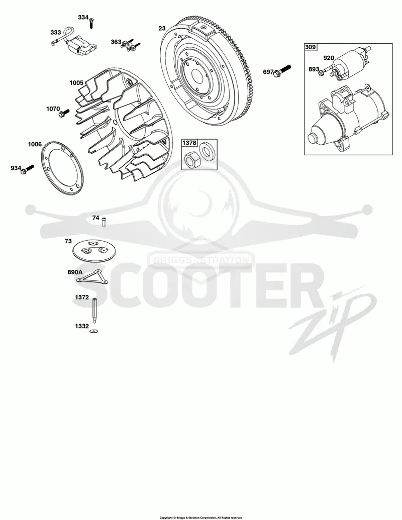 Flywheel, Ignition, and Starter Group