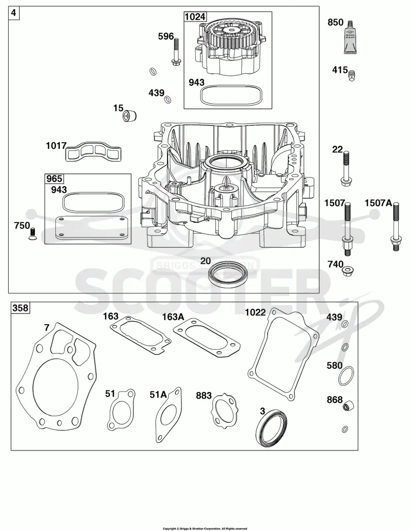 Crankcase Cover/Sump Group