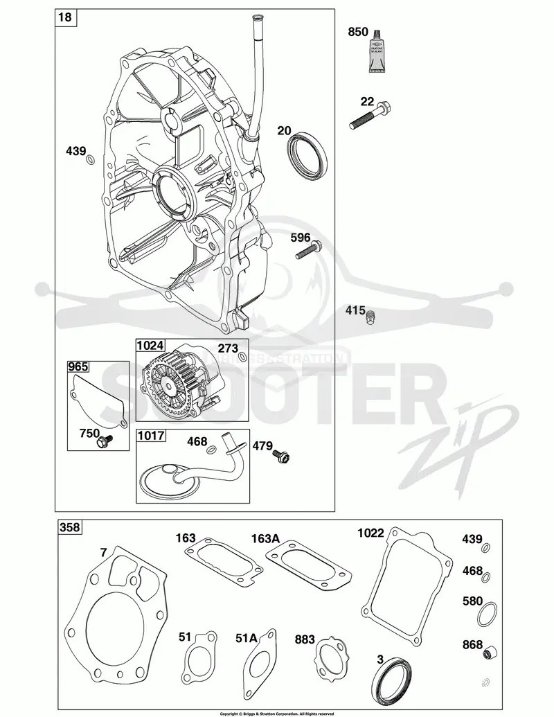 Crankcase Cover/Sump Group